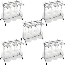 Kit 5 Suportes Pendurar Taças Utimil Preto Aramado Bancada 16x27cm Organizador Kit 5 Suportes Pendurar Taças Utimil Preto Aramado Bancada 16x27cm Organizador