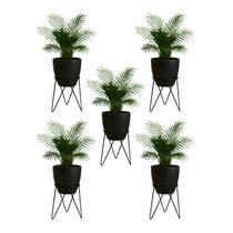 Kit 5 Suportes Tripé 40x28 para Vaso de Chão em Aço Carbono - NV511 Kit 5 Suportes Tripé 40x28 para Vaso de Chão em Aço Carbono - NV511
