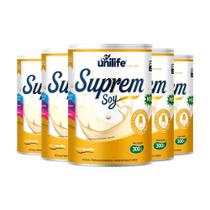 Kit 5 Suprem Soy Unilife Bebida de Soja Sabor Baunilha 300g Kit 5 Suprem Soy Unilife Bebida de Soja Sabor Baunilha 300g