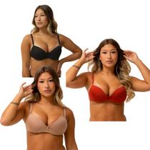 Kit 5 Sutiã Com Bojo Soutien Feminino lingerie Atacado Revenda Kit 5 Sutiã Com Bojo Soutien Feminino lingerie Atacado Revenda