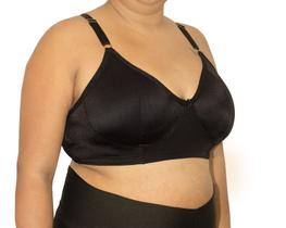 Kit 5 Sutiã Plus Size Top Sustentação Feminino Microfibra Simples De Laycra