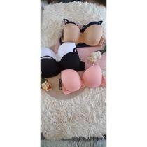 kit 5 sutiãs de bojo de microfibra confortáveis para o dia a dia