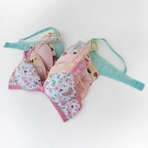 Kit 5 Sutien Com Bojo Juvenil Menina Moça Microfibra