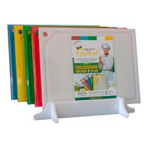 Kit 5 Tábuas De Corte Polietileno Chapa Pead 08X300X500Mm