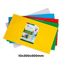 Kit 5 Tábuas De Corte Suporte Polietileno Pead 10X300X500Mm