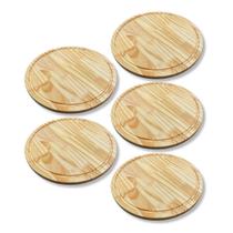 Kit 5 Tábuas Petisco 35cm Frios Hambúrguer Mesa Posta Aperitivo Kit 5 Tábuas Petisco 35cm Frios Hambúrguer Mesa Posta Aperitivo