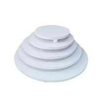 KIT 5 TABULEIRO REDONDO MDF BRANCO 9MM - 15cm