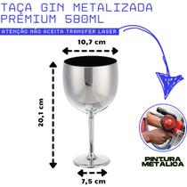 KIT 5 Taças De Gin 580ml Metalizadas Premium Lisa S/gravar