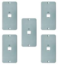 Kit 5 tampa pvc cinza 1 modulo rj 1/2 x 3/4" masster