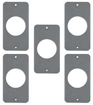 Kit 5 tampa pvc cinza 1 tomada redonda 1/2 x 3/4" masster