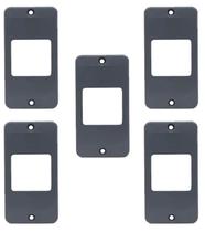 Kit 5 tampa pvc cinza 2 teclas 1/2 x 3/4" masster