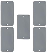 Kit 5 tampa pvc cinza cega 1/2 x 3/4" masster