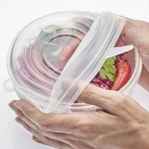 Kit 5 Tampa Silicone Hermética Universal Elástica