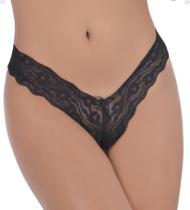 Kit 5 Tangas Rendada Calcinha Caleçon Renda Fio Dental Lingerie Feminina Sensual