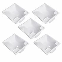 Kit 5 Tanques Plástico Parede 26L Branco Torneira Bancada Kit 5 Tanques Plástico Parede 26L Branco Torneira Bancada