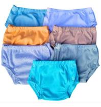 Kit 5 Tapa Fralda Shorts Bebe Menino Menina Liso com botão Algodão