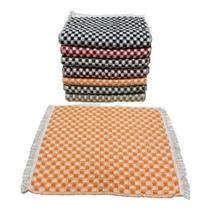 Kit 5 Tapetes Algodão Para Banheiro Toalha De Piso Chão Xadrez Kit 5 Tapetes Algodão Para Banheiro Toalha De Piso Chão Xadrez