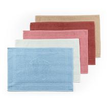 Kit 5 Tapetes de Banheiro Pézinho 100 Algodão Absorvente e Decorativo Kit 5 Tapetes de Banheiro Pézinho 100 Algodão Absorvente e Decorativo