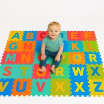 Kit 5 Tapetes EVA quebra cabeça alfabeto infantil 26 letras