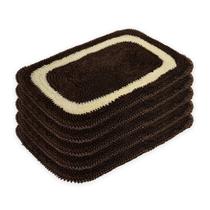 Kit 5 Tapetes Frufru Multiuso 60cm x 40cm Decorativos em Malha