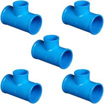 Kit 5 TE 50mm Soldável Para Sistema Irrigação PN80 - Fácil Instalação, Ideal para Irrigação Segura Kit 5 TE 50mm Soldável Para Sistema Irrigação PN80 - Fácil Instalação, Ideal para Irrigação Segura