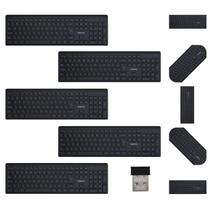 Kit 5 Teclado Sem Fio TSI 50 Intelbras Preto ABNT2 Silencioso 2.4GHz NF Para Empresa