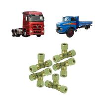 Kit 5 Tee Emenda Tubo Nylon Macho 8mmx1,5mm(Completa) Mbb Diversas