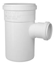 Kit 5 Tee Esgoto Redução Fortlev Serie Normal 100mm X 50mm