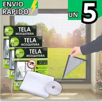 Kit 5 Tela Mosquiteiro Protetora Com Fita Colante Janela Ajustável Contra Insetos Dengue Mosquitos Kit 5 Tela Mosquiteiro Protetora Com Fita Colante Janela Ajustável Contra Insetos Dengue Mosquitos