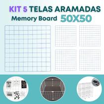 Kit 5 Telas Aramada 50x50cm Mural Criativo Fotos Inspirações Mood Board Organização Kit 5 Telas Aramada 50x50cm Mural Criativo Fotos Inspirações Mood Board Organização
