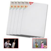 Kit 5 Telas de Pintura Comum 20x30 100% Algodão Pronta