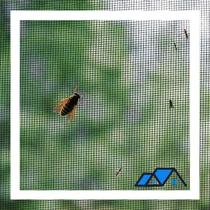 Kit 5 Telas Mosquiteiro Anti Inseto Fita Ajustável 2,00x1,50