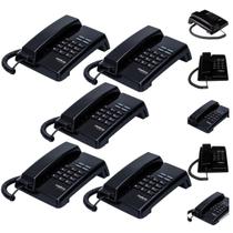 Kit 5 Telefones Fixos com Fio Intelbras TC 50 Instalação Mesa ou Parede Escritório Hotéis Motel Kit 5 Telefones Fixos com Fio Intelbras TC 50 Instalação Mesa ou Parede Escritório Hotéis Motel