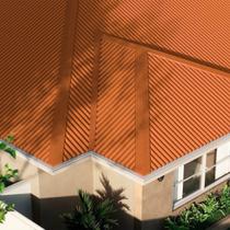 Kit 5 Telhas Sanduiche Ondulada sem Forro 244cm X 100cm X 1,5cm com Isolamento Térmico em Pir - Kingspan