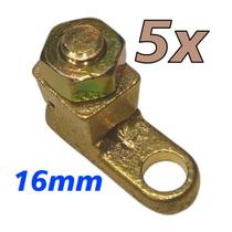 Kit 5 Terminal de Pressão Sapata Botinha para Cabo 16mm Reforçado Kit 5 Terminal de Pressão Sapata Botinha para Cabo 16mm Reforçado