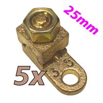 Kit 5 Terminal de Pressão Sapata Botinha para Cabo 25mm Reforçado