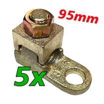 Kit 5 Terminal de Pressão Sapata Botinha para Cabo 95mm Reforçado Kit 5 Terminal de Pressão Sapata Botinha para Cabo 95mm Reforçado