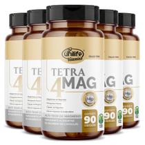 Kit 5 Tetra 4 Mag Unilife 90 cápsulas