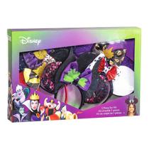 Kit 5 Tiaras Original Disney Cruella, Rainha de Copas, Rainha Má, Úrsula e Malévola Fantasia, Presente Meninas 3 Anos