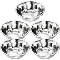 Kit 5 Tigela Bacia Bowl De Inox Redonda com Capacidade de 350mL Cozinha - 14cm - Ke Home Kit 5 Tigela Bacia Bowl De Inox Redonda com Capacidade de 350mL Cozinha - 14cm - Ke Home