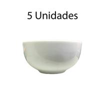 Kit 5 Tigelas Cumbuca Capri Porcelana Branca 300ml Terramada Kit 5 Tigelas Cumbuca Capri Porcelana Branca 300ml Terramada