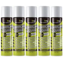 Kit 5 Tinta Borracha Líquida Branco Impermeabilizante 400ml Hm Rubber Spray