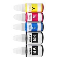 Kit 5 Tinta Compativel com Canon G3110 G4100 G3100 G-190 Bk Y M C