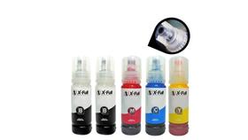 Kit 5 Tinta Compatível x-full L3250 L3150 L3210 L4150 504 544 Tinta 2 Preta 1 Magenta 1 Yellow 1cyan
