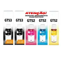 Kit 5 tinta gt53 gt52 para 416 517 617 5820 5822 617 416 581 Kit 5 tinta gt53 gt52 para 416 517 617 5820 5822 617 416 581