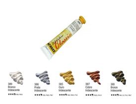 Kit 5 Tinta Óleo Oil Colors Classic Cores Metálica 1 de Cada Cor 20ml Acrilex