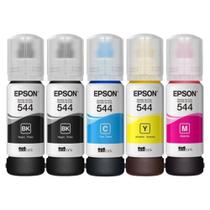 Kit 5 Tintas Originais T544 Para L3250 L3110 L3210 L3150 L5190 Kit 5 Tintas Originais T544 Para L3250 L3110 L3210 L3150 L5190