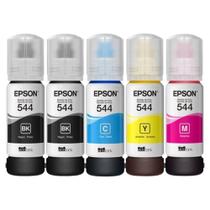 Kit 5 Tintas Originais T544 Para L3250 L3110 L3210 L3150 L5190