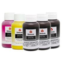Kit 5 Tintas Sublimatica Genesis P/ uso Epson