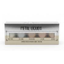 Kit 5 Tintas Ultra Metálicas 37ml Metal Líquido Talento